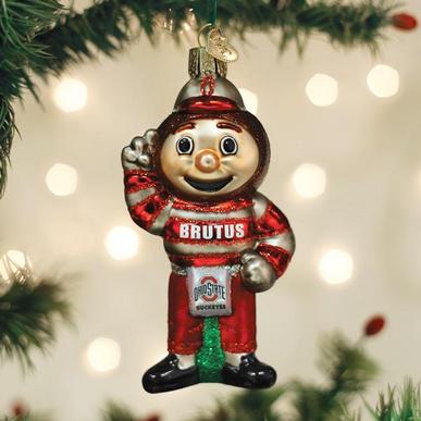 Ohio State Brutus Buckeye Ornament - Old World