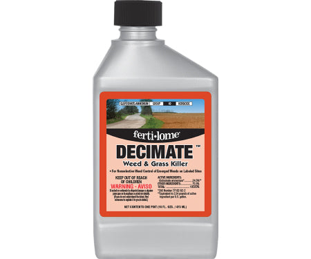 decimate herbicide Fertilome Decimate Weed & Grass Killer 16oz