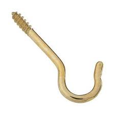 Brass Ceiling Hook 5 pack
