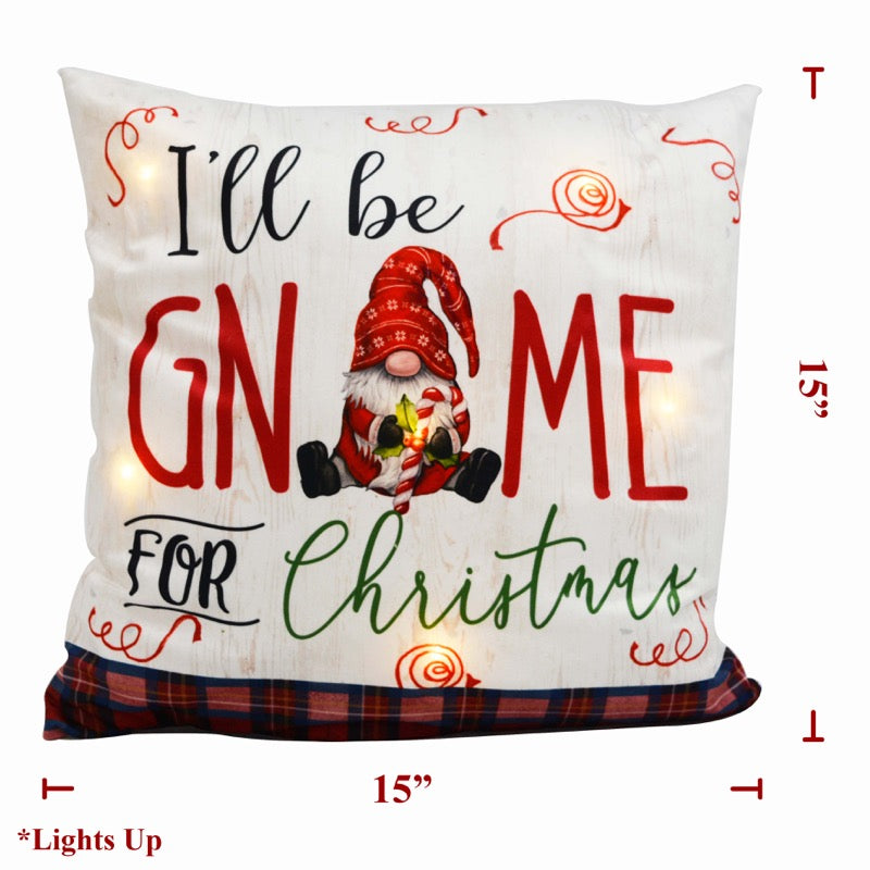 I’ll Be Gnome For Christmas Pillow