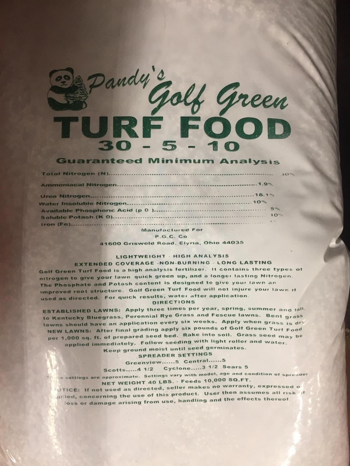 Golf Green Fertilizer