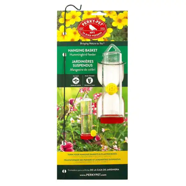 Hummingbird Basket Planter Feeder