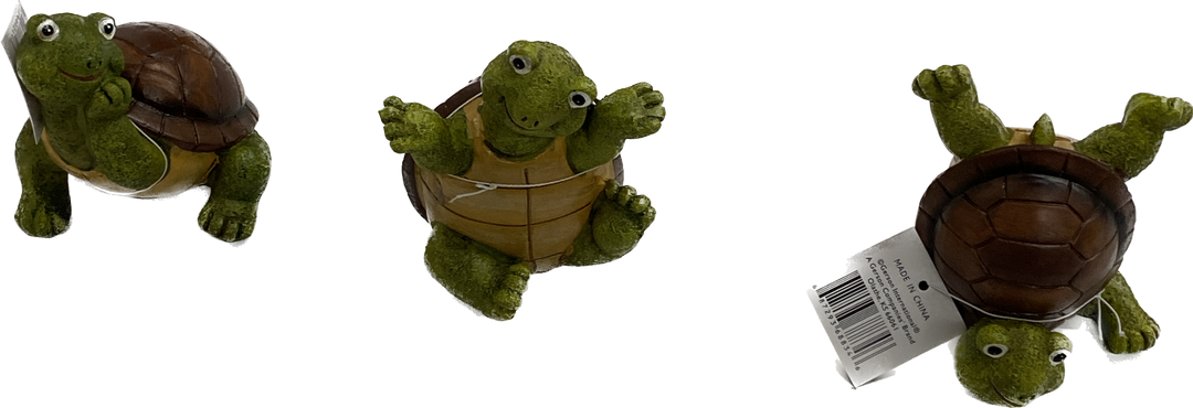 Resin Playing Turtle 4.1"H