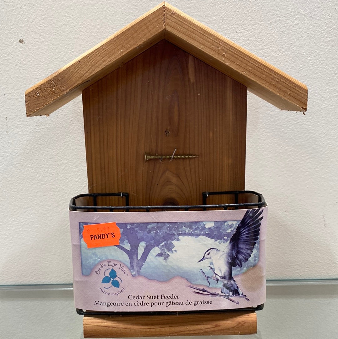 Cedar Suet Feeder