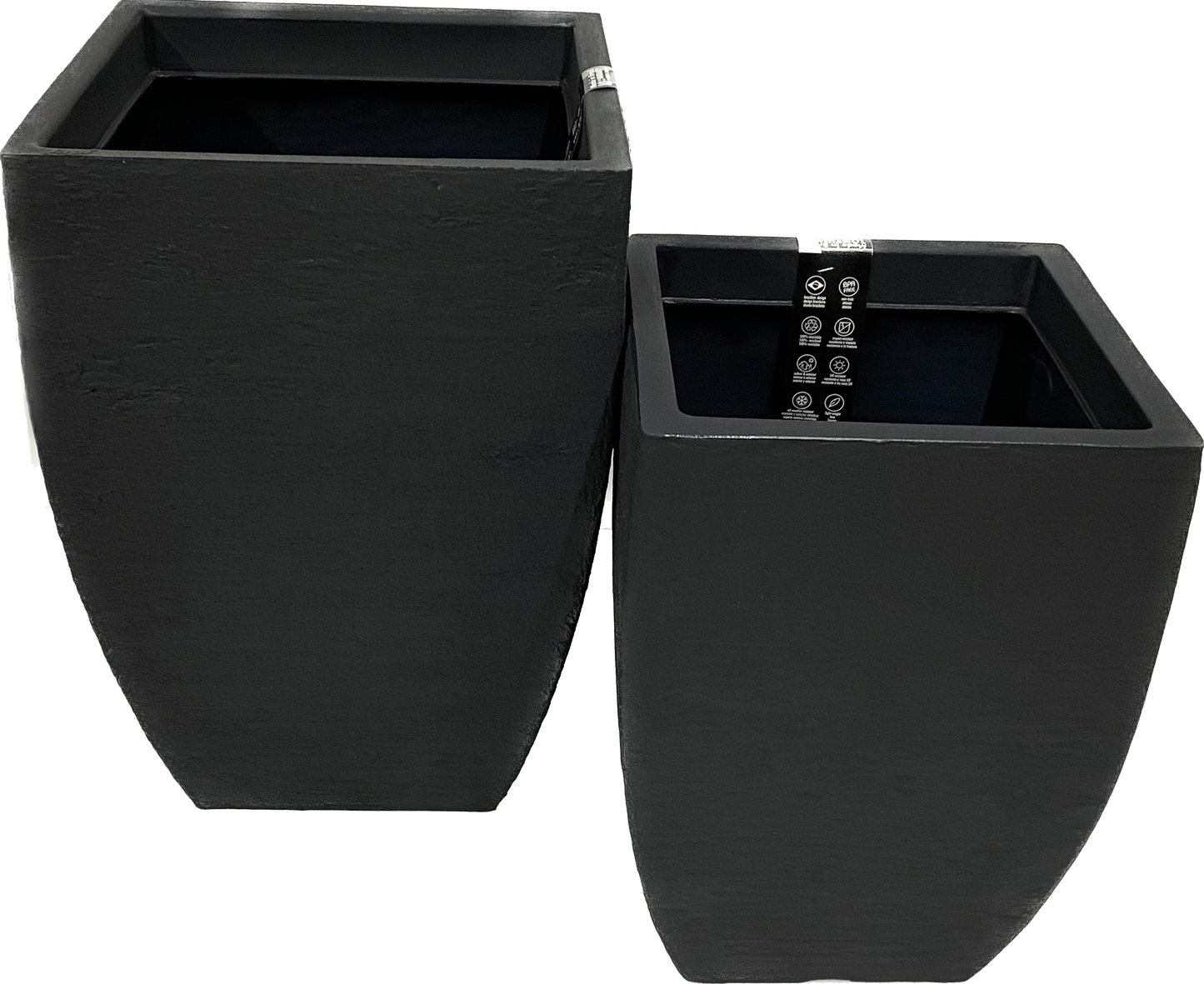 Lead Modern Square Planter