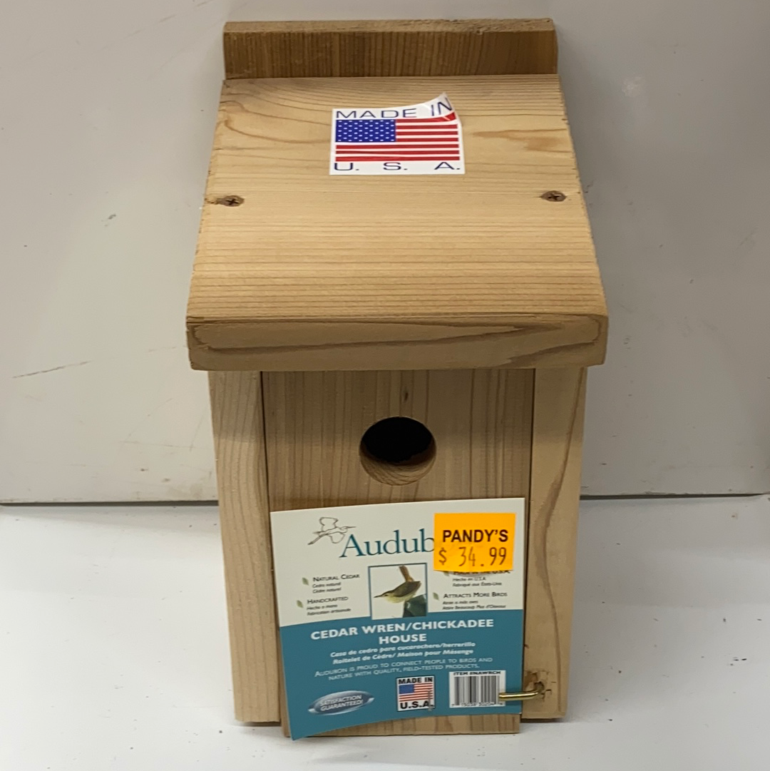 Audubon Cedar Wren/Chickadee House