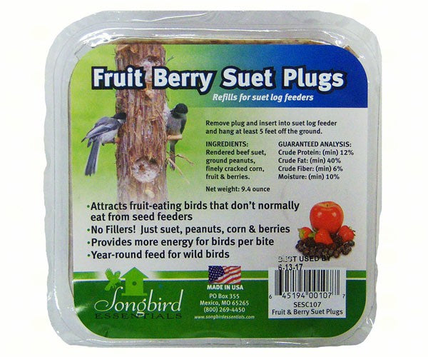 Fruit Berry Suet Plugs