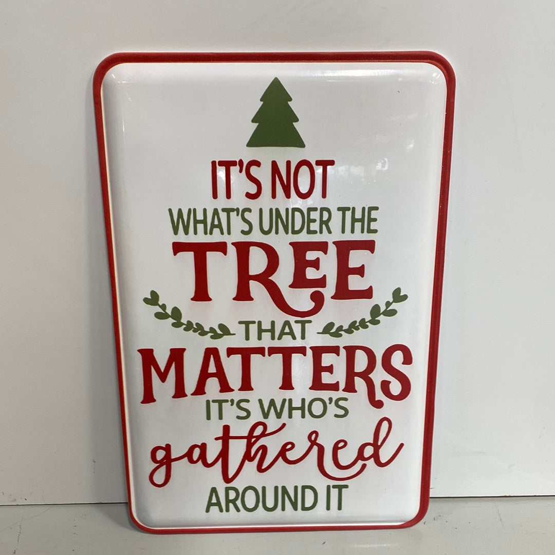 Metal Holiday Sign