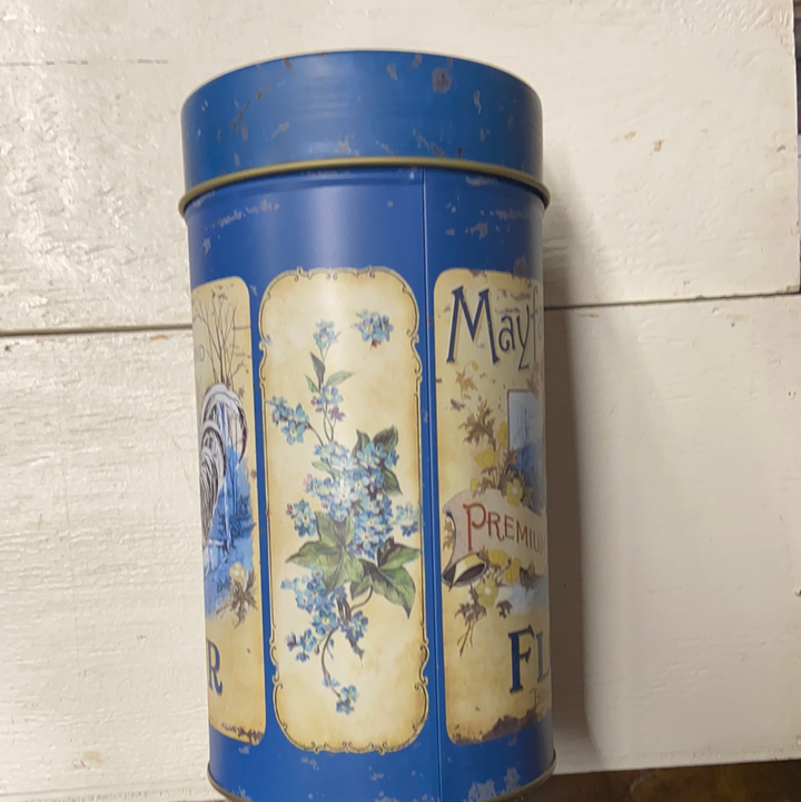 Farm 4 Piece Blue Jar Set Tea, Coffee, Flour, and Sugar