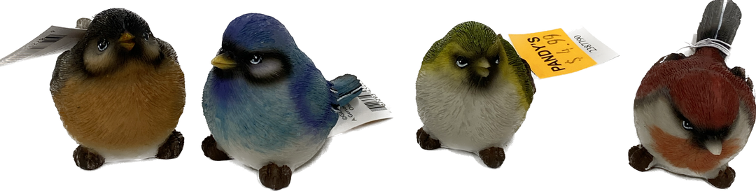 Resign Bird Figurine 3"