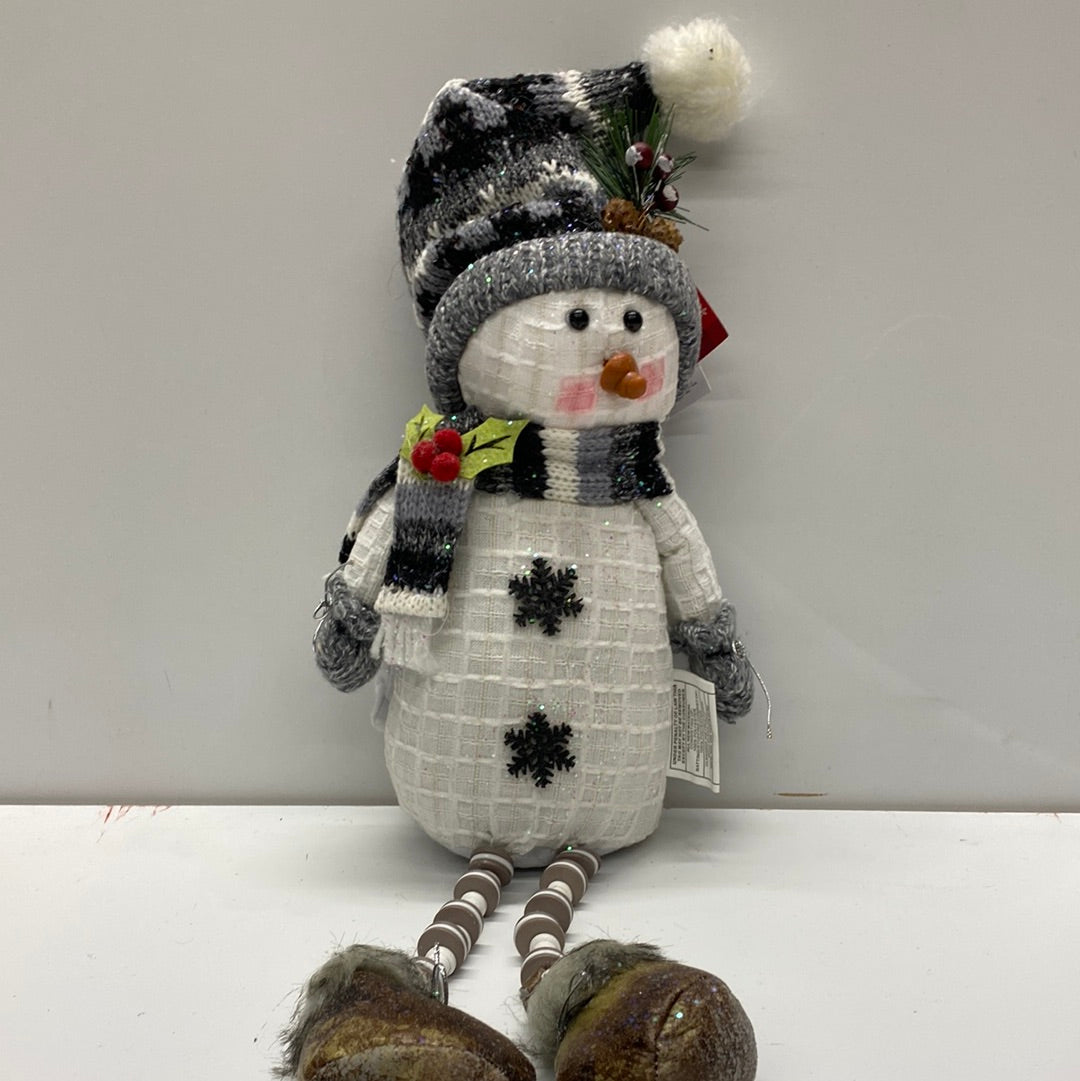 16”H Lighted Plush Snowman