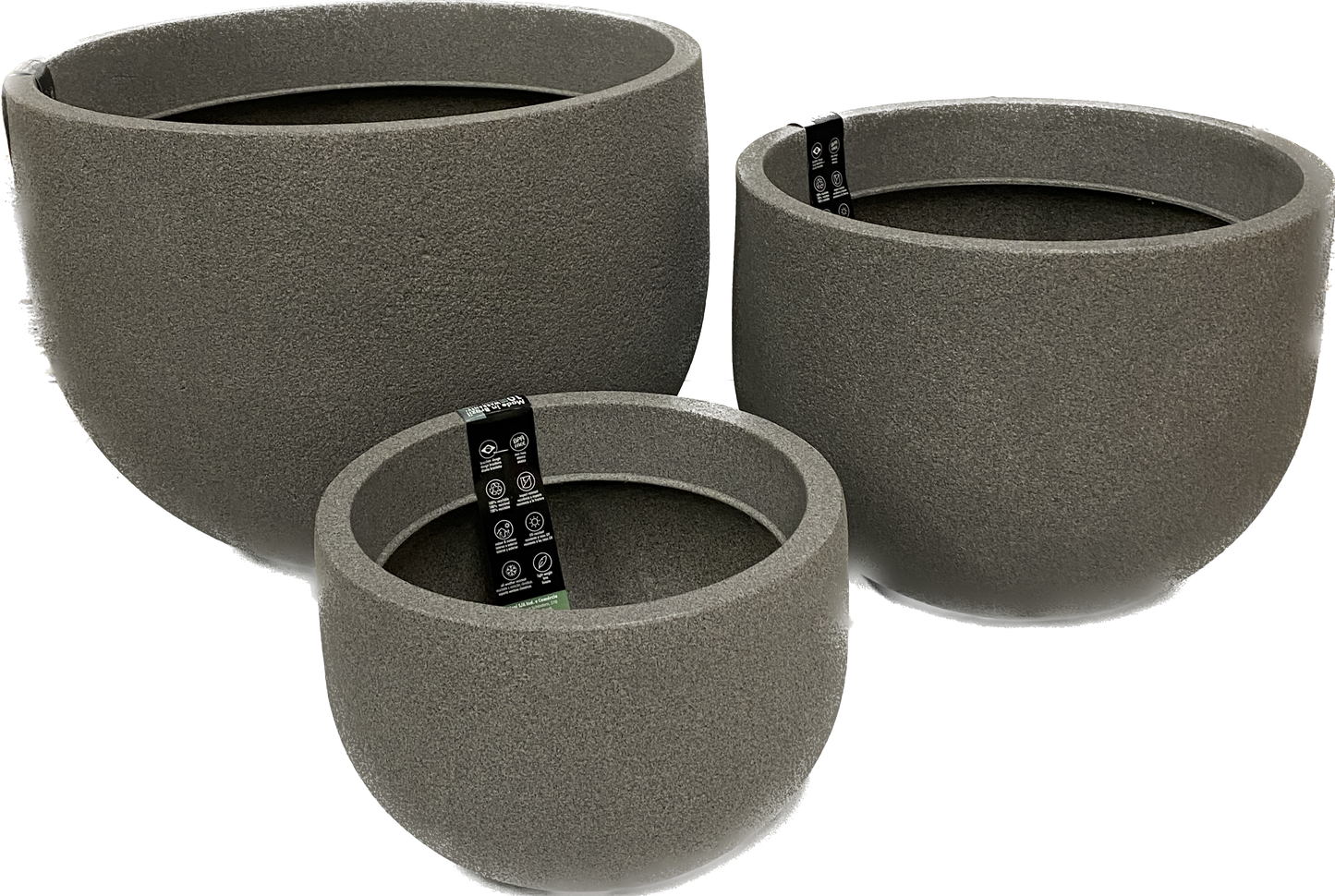 Stone Rustic Round Planter