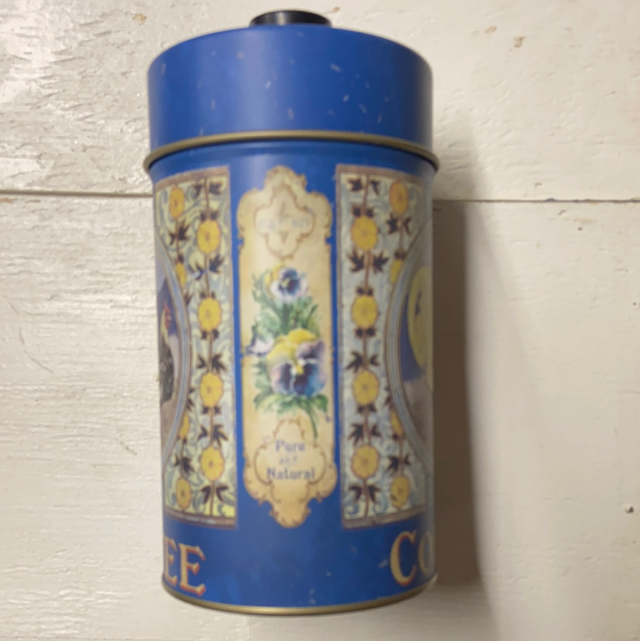 Farm 4 Piece Blue Jar Set Tea, Coffee, Flour, and Sugar