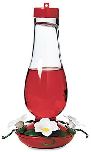 Glass Hummingbird Feeder