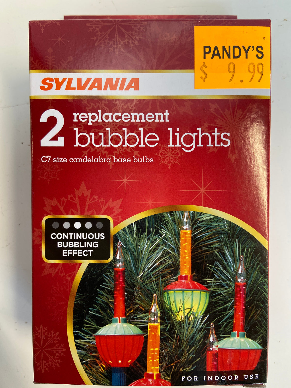 Holiday Light Replacement Bulbs 2 Continuous Bubble Lights