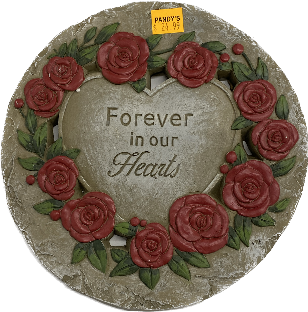 12" Roses Memorial Stepping Stone