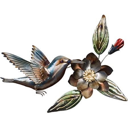 Metallic Hummingbird Wall Decor