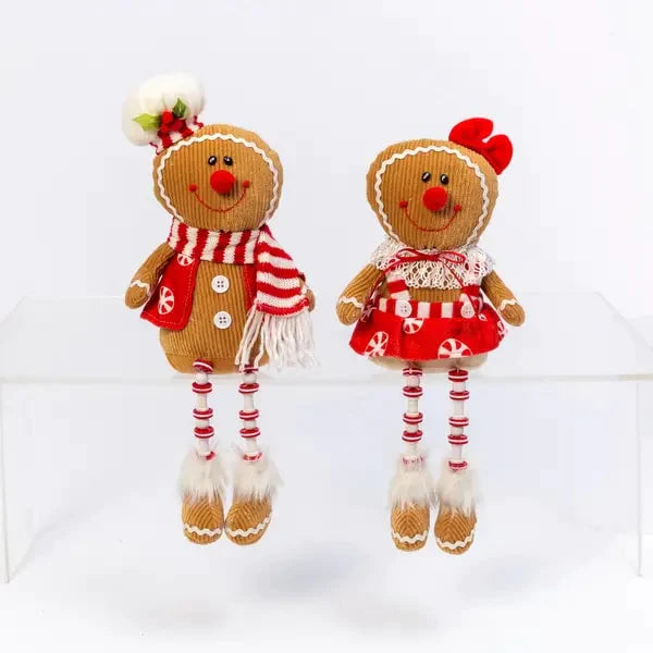 14”H Plush Gingerbread Shelf Sitter