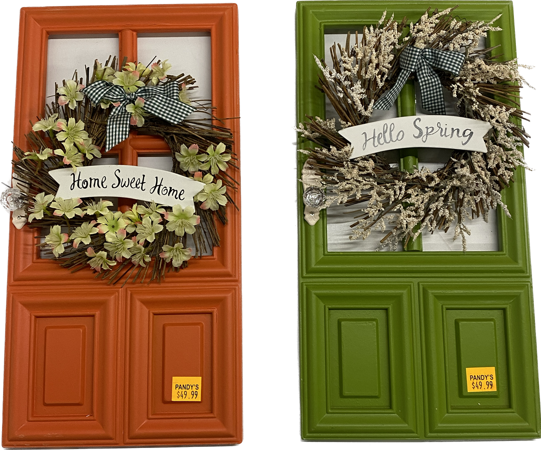 Wooden Door Wall Sign