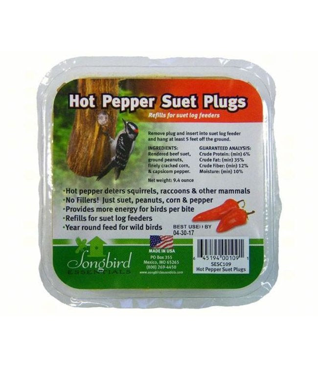 Hot Pepper Suet Plugs