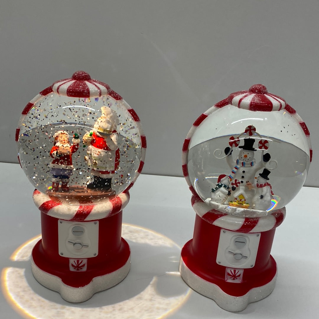 Candy Dispenser Spinning Water Globe Lantern (7.5”H)