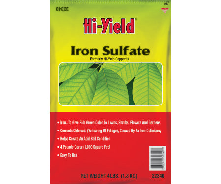 fertilizer with iron for plants Iron Sulfate Hi Yield 4 Lb