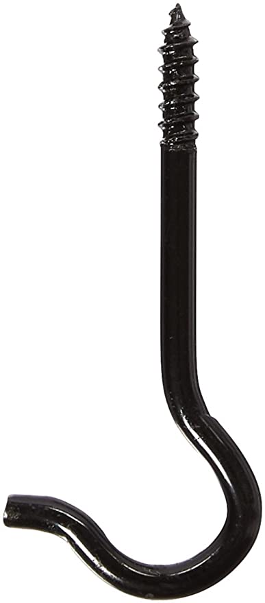 5 Pack Black Ceiling Hook