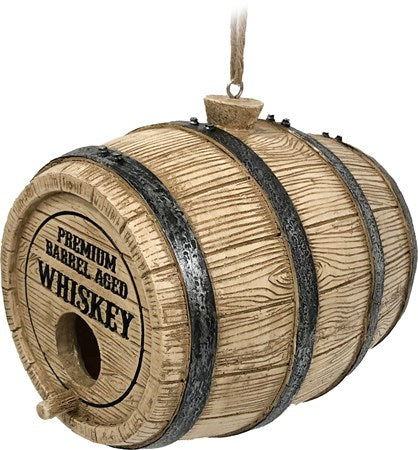 Whiskey Barrel Birdhouse