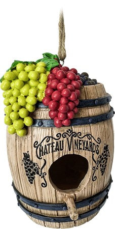 Wine Barrel Birdhouse