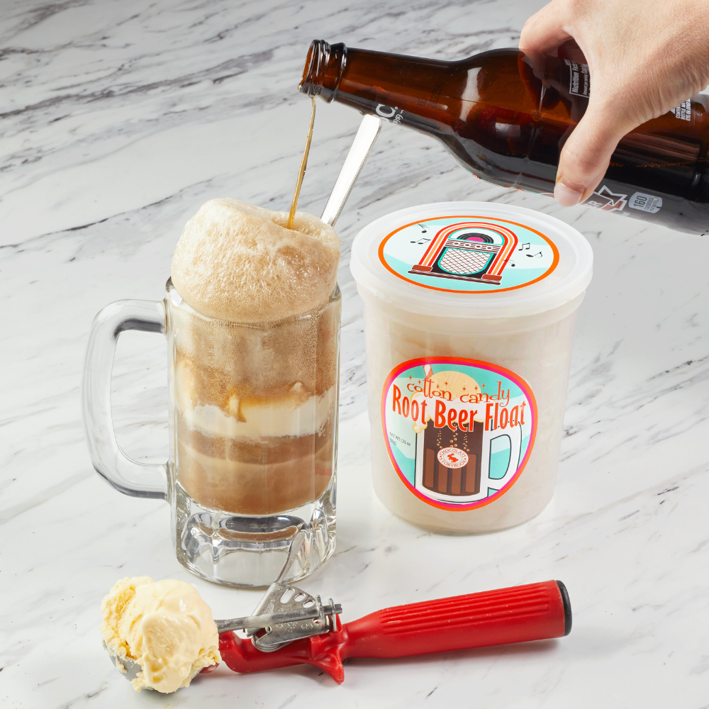 Root Beer Float Cotton Candy