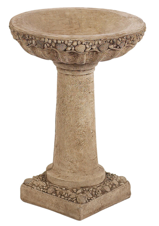 Seashell Bird Bath