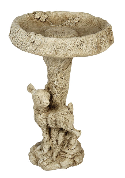 Fawn Birdbath