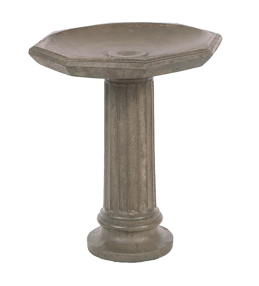 Large Octogon Birdbath