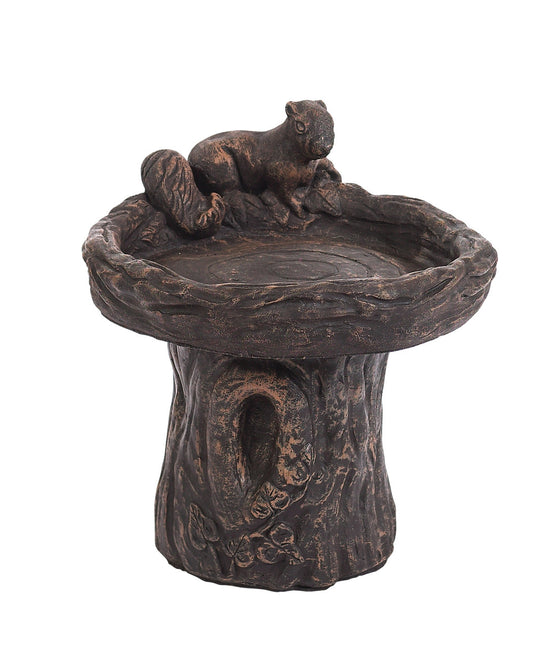 Stump/Squirrel Birdbath
