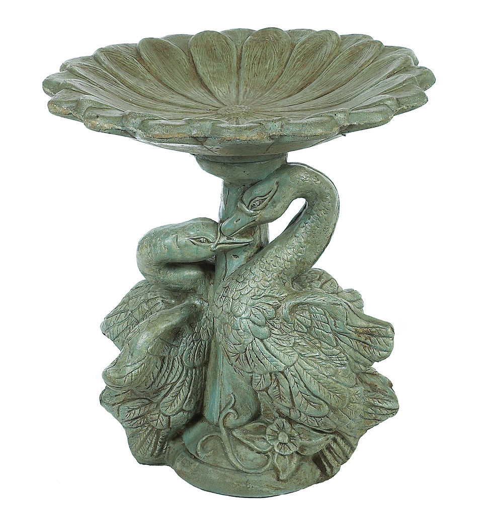 Swan / Gerbera Birdbath