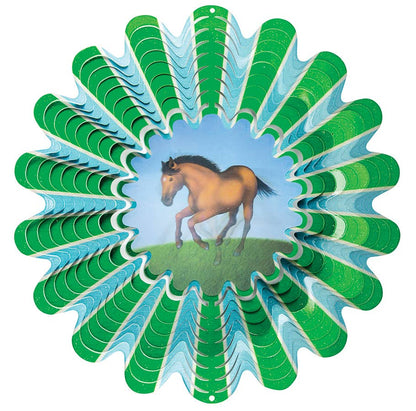 Animated Horse - Large Wind Spinner