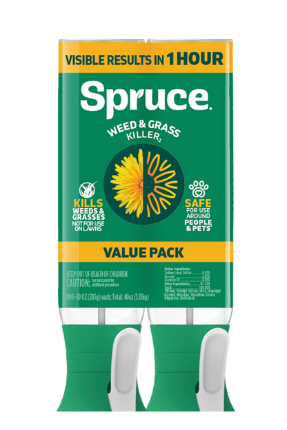 spruce herbicide EZ Aim Weed and Grass Killer, 10 Ounce Bottles, Pack of 2