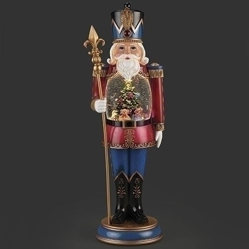 19"H LIGHTED SWIRL NUTCRACKER STATUE