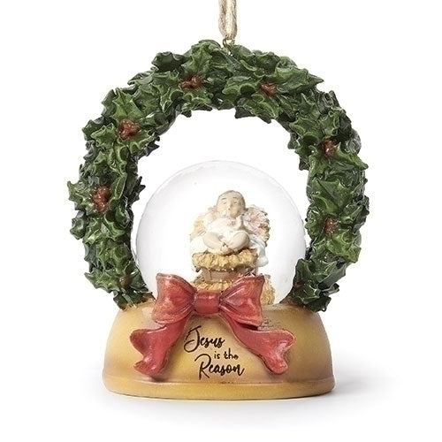 3.75"H DOME ORNAMENT JESUS