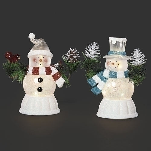 7.75"H LIGHTED SNOWMAN