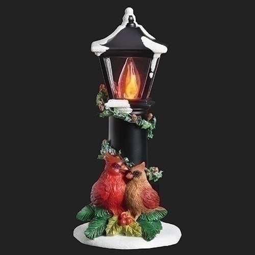 7"H CARDINAL LAMPPOST NIGHT LIGHT