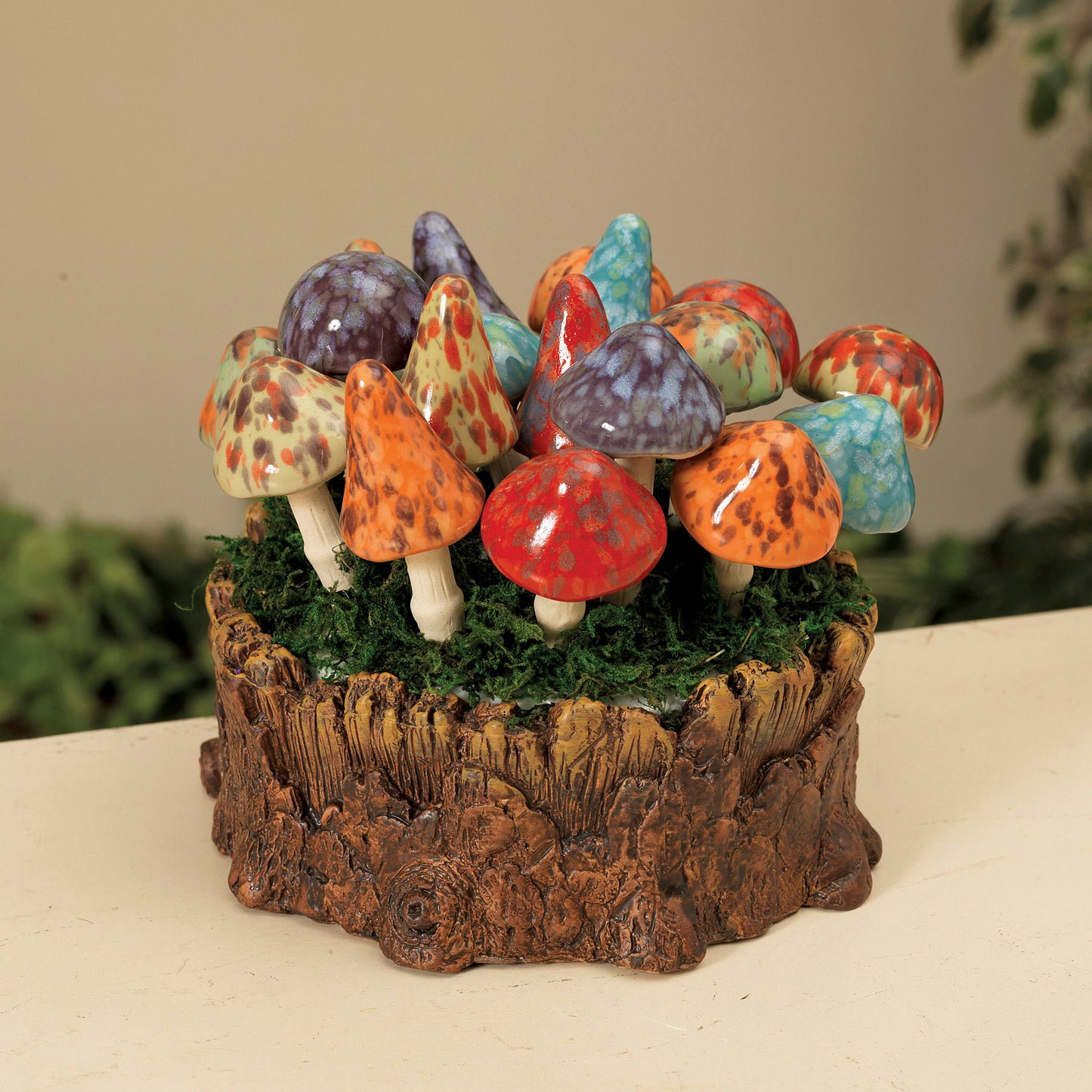 Terra Cotta Mushroom Stake
