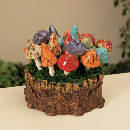 Terra Cotta Mushroom Stake