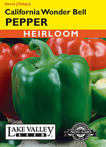 PEPPER SWEET CALIF WONDER GREEN BELL HEIRLOOM