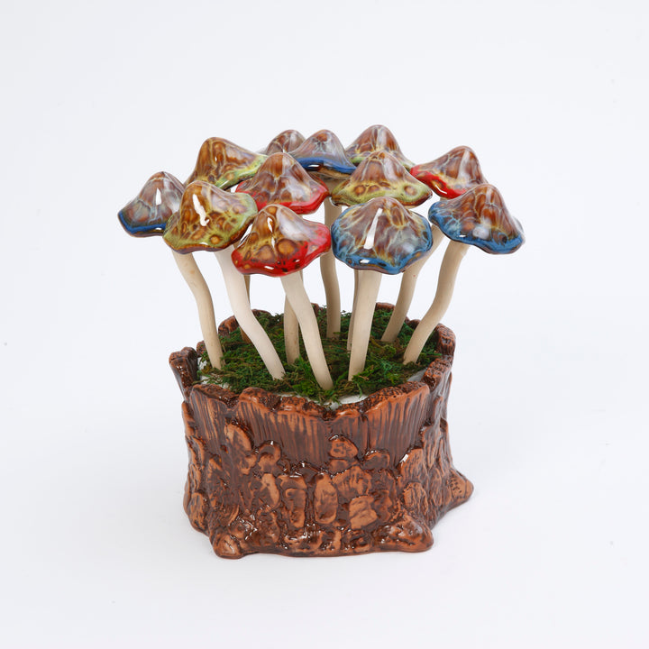 6" Terra Cotta Mushroom