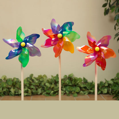 19" PVC Pinwheel Wind Spinner