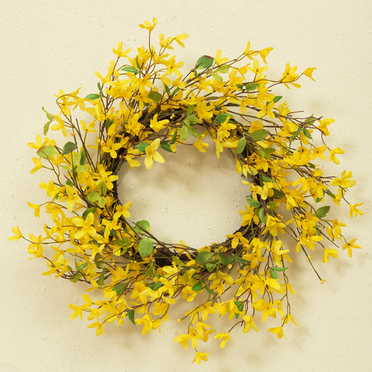 Natural Twig Forsythia Wreath