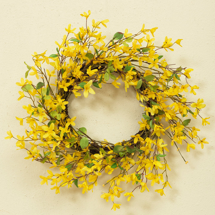 Natural Twig Forsythia Wreath