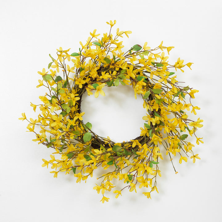 Natural Twig Forsythia Wreath