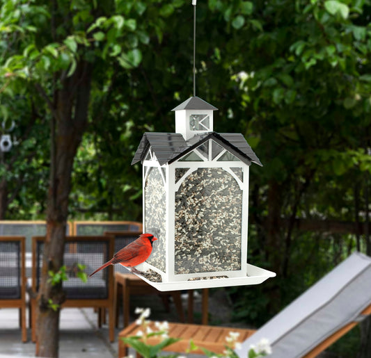 Modern Farmhouse Metal & Glass Stable Feeder